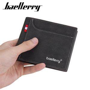 Baellerry kunstleder mannen mode portefeuilles vintage design kaarthouder voor man mannelijke zakelijke portemonnee klassieke korte portemonnee GZW
