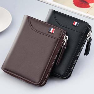 Bag Accessorries Heren effen kleur korte portemonnee multi-slots creditcard portemonnee muntenhouder