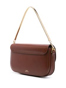 A.P.C. Grace Chaine leather clutch bag - Bruin