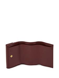 Jil Sander logo-debossed leather purse - Rood