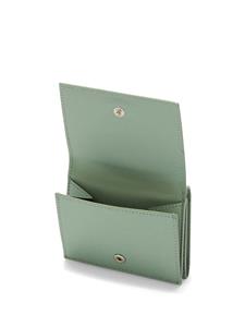 Jil Sander logo-debossed leather purse - Groen