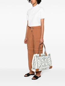 Tory Burch Ella rope-print tote bag - Beige