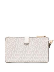 Michael Kors Portemonnee met monogramprint - Beige