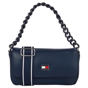 Tommy Jeans Schultertasche "TJW CITY-WIDE FLAP CROSSOVER", Kettentragegriff