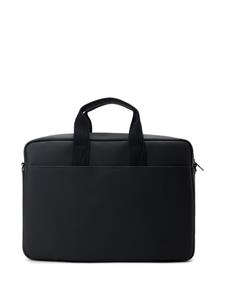 Lacoste canvas laptop bag - Zwart