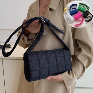 HUANZI Mode kleine vrouwen schoudertas trend nylon flap messenger tassen voor vrouwen luxe designer handtas