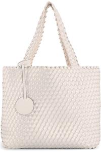Ilse jacobsen Reversible Tote Bag BAG08 M - 104710 Egg White Silver | Egg White Silver