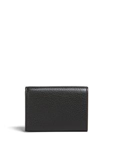 Marni logo-embroidered tri-fold leather wallet - Zwart