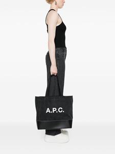 A.P.C. Axel denim shopper - Zwart