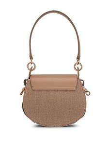 Chloé Tess ring-embellished shoulder bag - Bruin