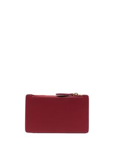 PINKO logo-plaque leather wallet - Rood