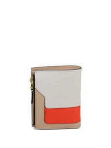 Marni bi-fold leather wallet - Beige