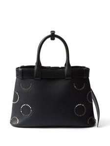 Prada studded belted tote bag - Zwart