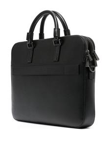 Serapian leather laptop bag - Zwart