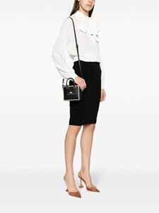 Elisabetta Franchi 24/7 mini-shopper met logoprint - Zwart