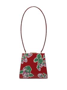 Bally Deco strawberry-print shoulder bag - Rood