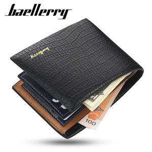 Baellerry kunstleer korte portemonnee herenmode kaarthouder zakelijk ontwerp kaarthouder portemonnee