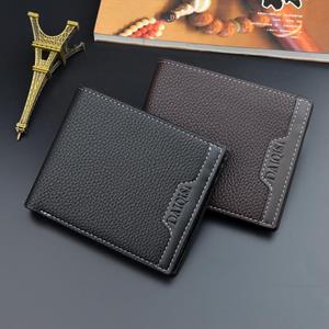 Baellerry Fashion Design Vintage Short Wallet for Men Leather Card Holder Coin Purse Business Wallets