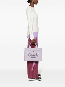 Coach Shopper van canvas - Paars