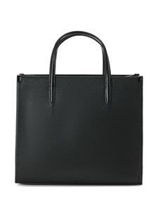 Lacoste small Chantaco leather tote bag - Zwart