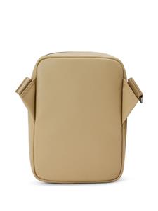Lacoste faux-leather messenger bag - Beige