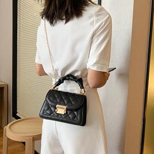 ZEKS Women's Bags Korean Version of The Fashion PU Single Shoulder Crossbody Bag Fashion Chain Handbag