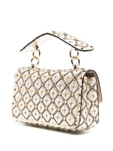 Valentino Garavani bead-embellished metallic tote bag - Goud