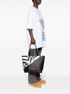 Just Cavalli Shopper met zebraprint - Zwart