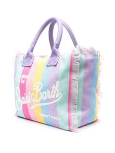 MC2 Saint Barth Vanity canvas beach bag - Paars