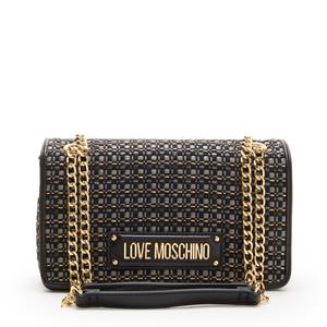 Love Moschino Mademoiselle Raffia and Faux Leather Bag