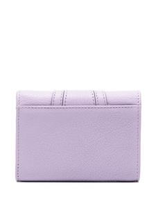 See by Chloé logo-debossed leather wallet - Paars