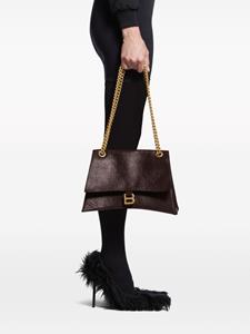 Balenciaga Crush leren schoudertas - Bruin