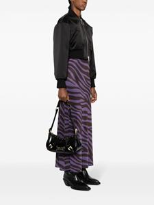 Versace Jeans Couture logo-patch faux-leather shoulder bag - Zwart
