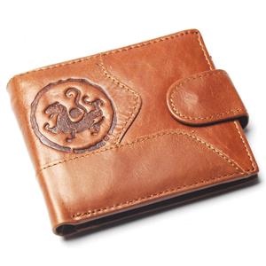 TAUREN Coin Purse Goedkope Mens Retro Tiger Patroon Portemonnee Echt Lederen Coin Purse Voor Mannen Kaarthouder