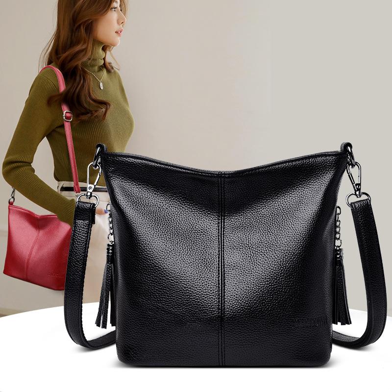 Your favorite bag Nieuwe damestas met één schouder Kleine vierkante tas van zacht leer