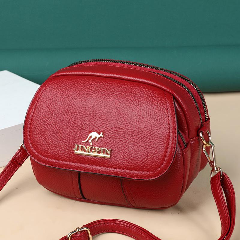 WEIXIER Women's Bag Soft Leather Handbag Feeling New Large-capacity Lightweight Shoulder Bag