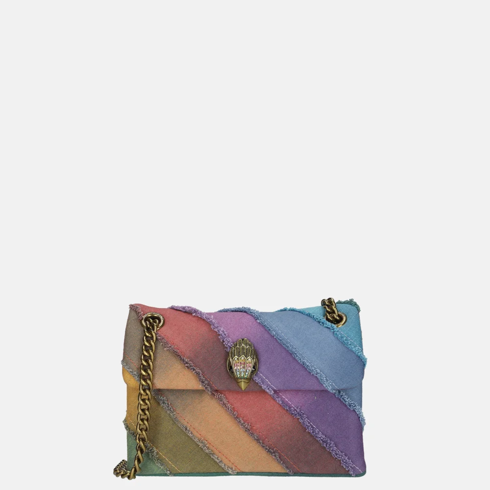 KURT GEIGER Denim Mini Kensington Bag Rainbow