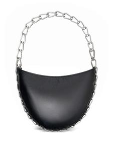 Dion Lee Circle Chain schoudertas met ketting - Zwart