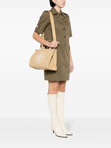 Tory Burch Ella kleine canvas shopper - Bruin