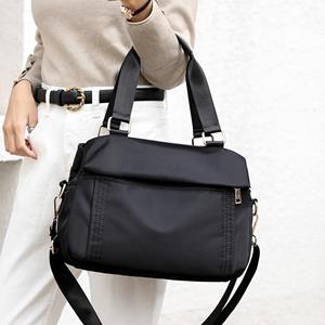 VIA ROMA Fashion Handbag Large Capacity Bag Women's Casual Women's Bag Oxford Cloth Shoulder Bag Multi-layer Cross-body Bag