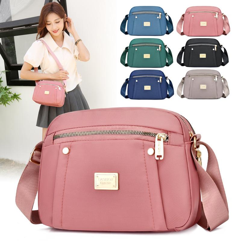 TOQXIKA BAG New Women's Shoulder Bag Lightweight Nylon Fabric Bag Fashionable Outdoor Travel Shopping Bag Casual Crossbody Bag