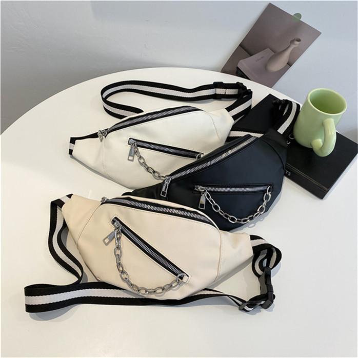The Outside 2 Ladies Crossbody Bag Fashion Small Bag Chain Decoration Chest Bag