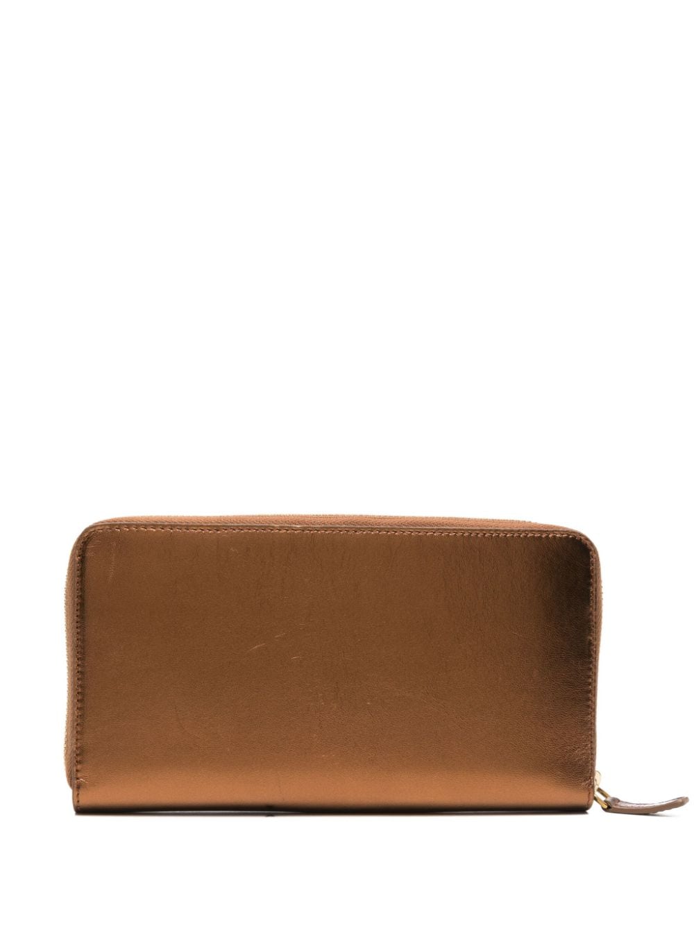 Roberto Cavalli monogram-plaque leather wallet - Bruin