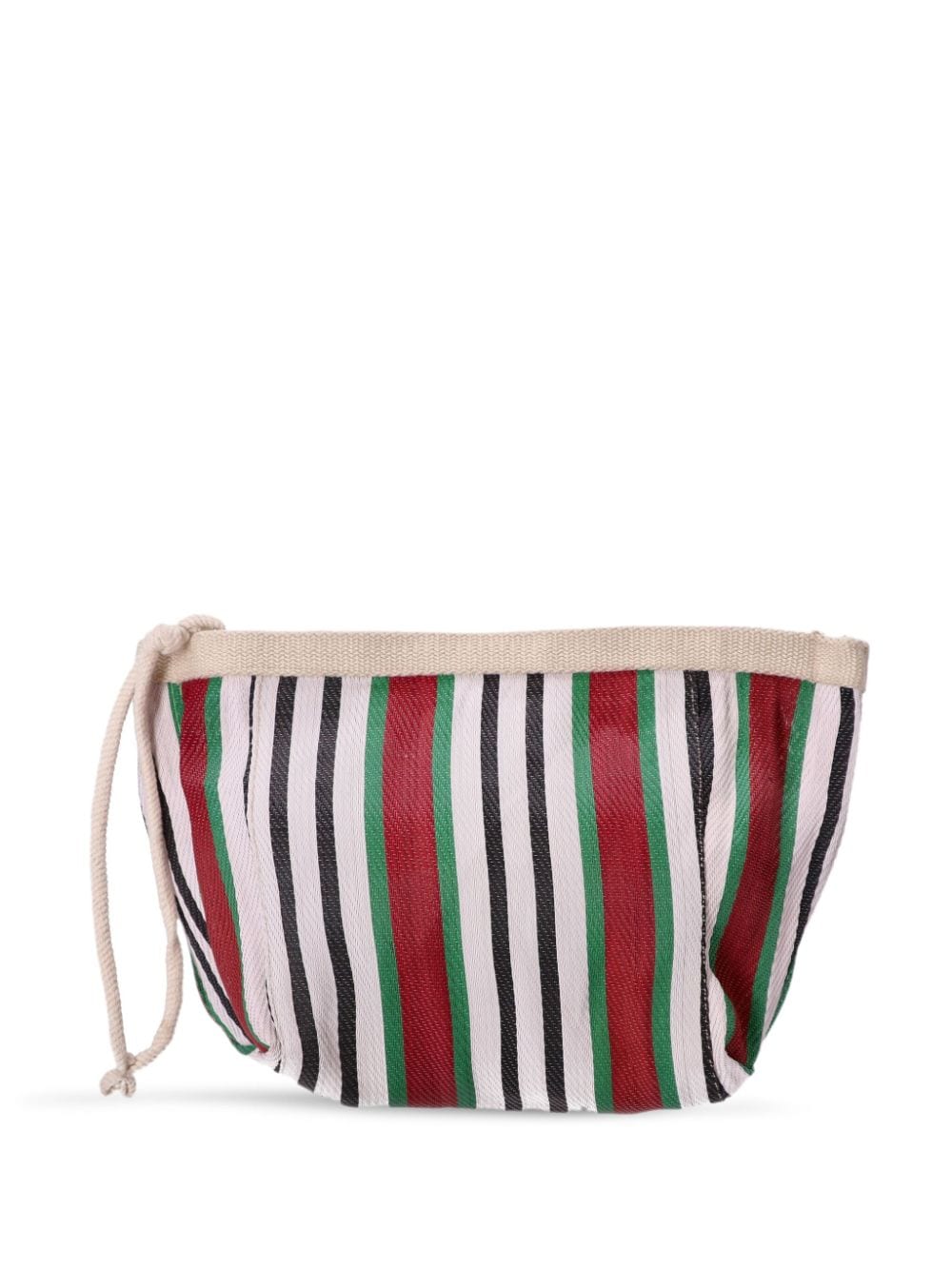 ISABEL MARANT Powden striped clutch bag - Rood