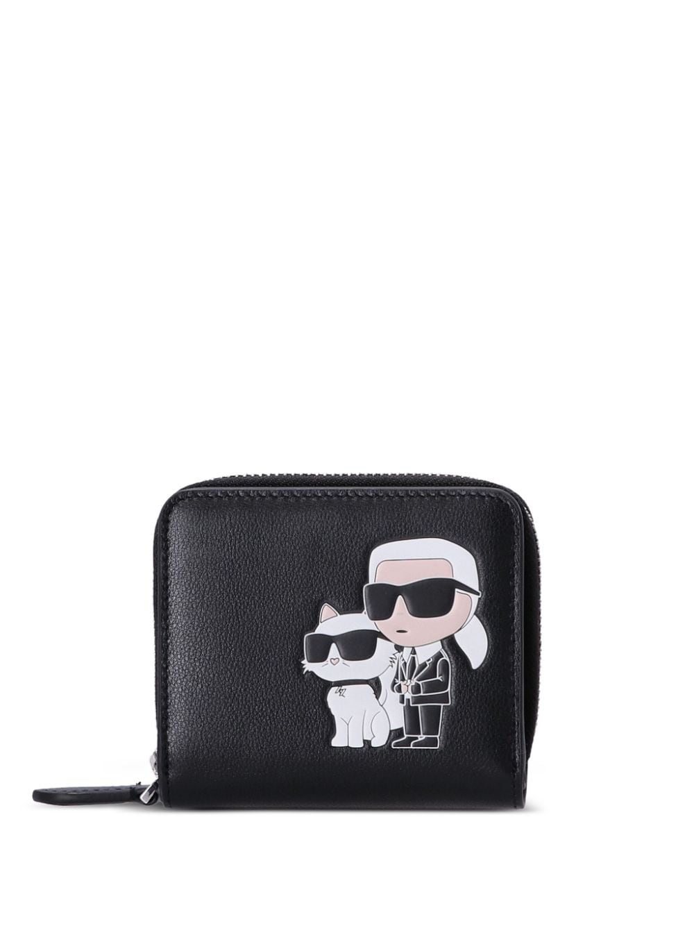 Karl Lagerfeld K/Ikonik 2.0 leather wallet - Zwart