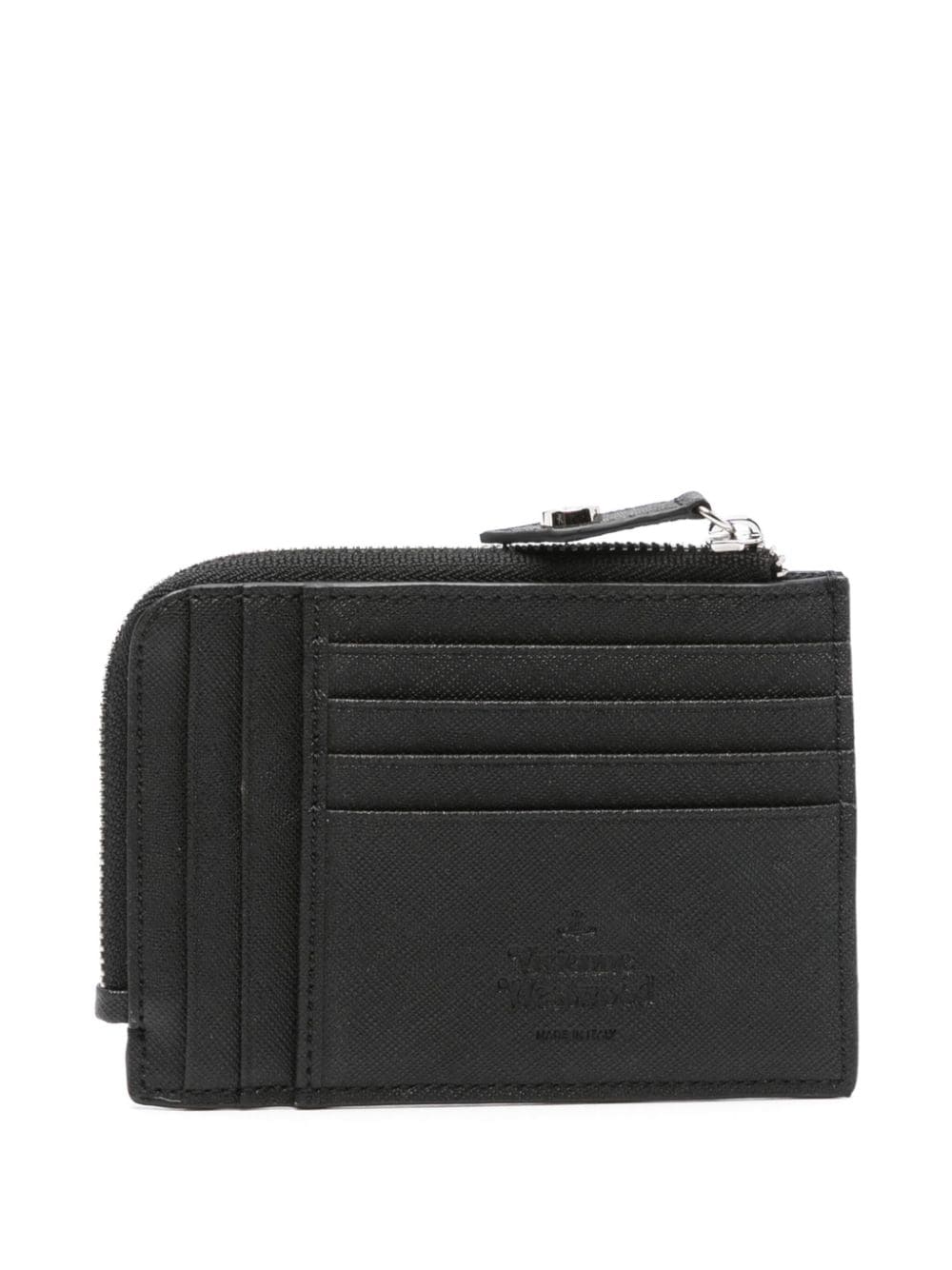 Vivienne Westwood Orb-plaque leather wallet - Zwart
