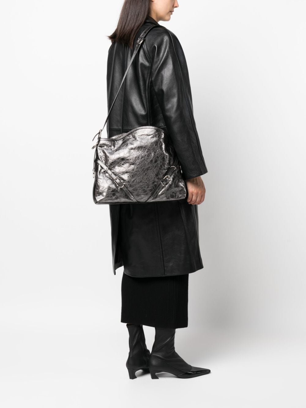 Givenchy Voyou medium schoudertas - Zilver