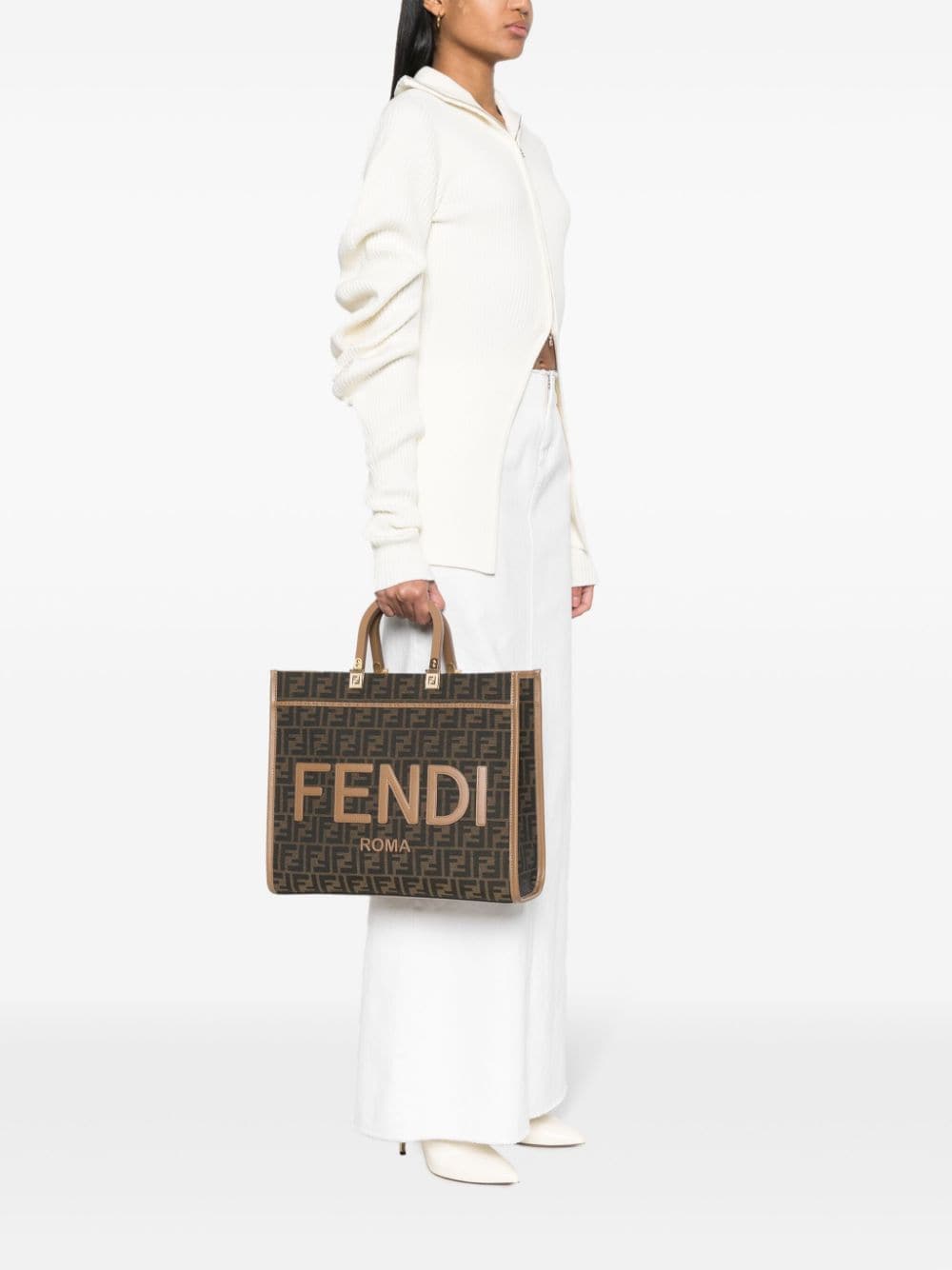 FENDI Sunshine medium shopper - Bruin
