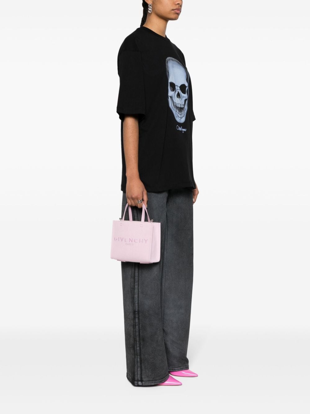 Givenchy Mini G shopper met geborduurd logo - Roze