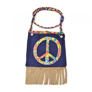 Bristol Novelty Bristol nieuwigheid vredessymbool hippie handtas